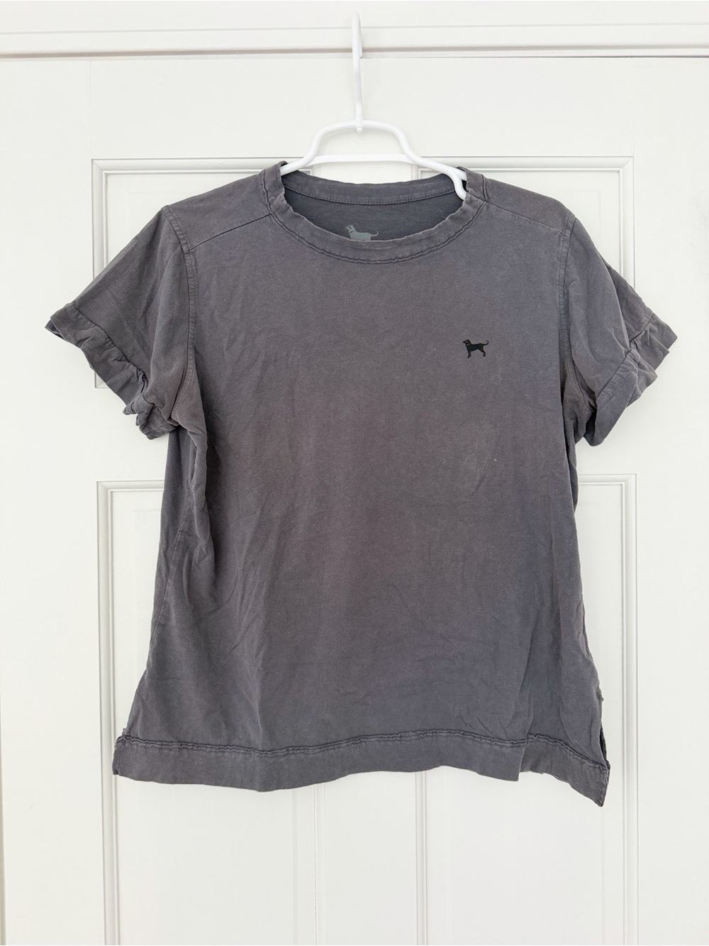 THE BLACK DOG brand shirt size M grey t-shirt cotton crewneck shortsleeve